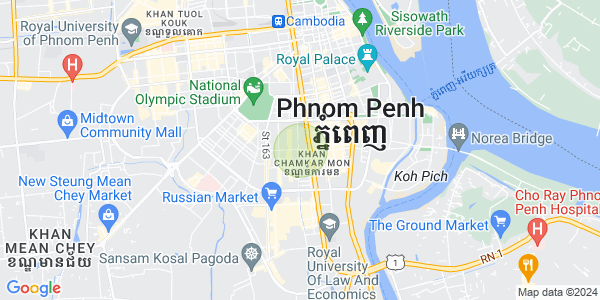 Map of BKK 3, Boeng Keng Kang, Phnom Penh
