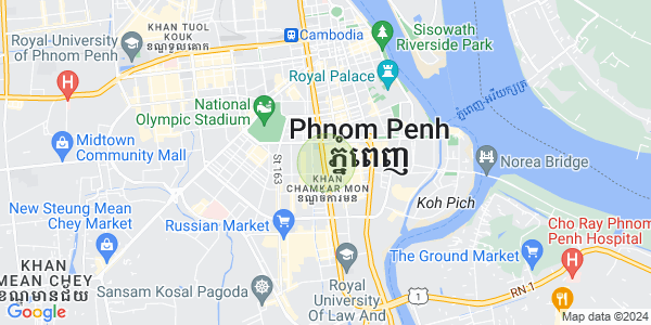 万景岗1分区（BKK1), 波哥堪, 金边地图