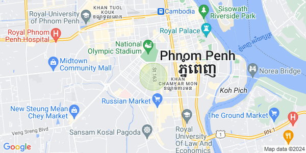Tumnob Tuek镇, 波哥堪, 金边地图