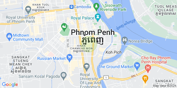 Mapa: BKK 1, Boeng Keng Kang, Phnom Penh