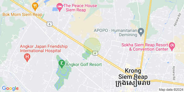 Map of Svay Dankum, Siem Reap