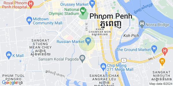 Map of Toul Svay Prey 2, Boeng Keng Kang, Phnom Penh