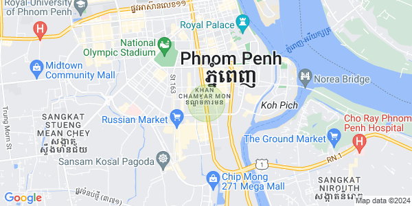 万景岗1分区（BKK1), 波哥堪, 金边地图