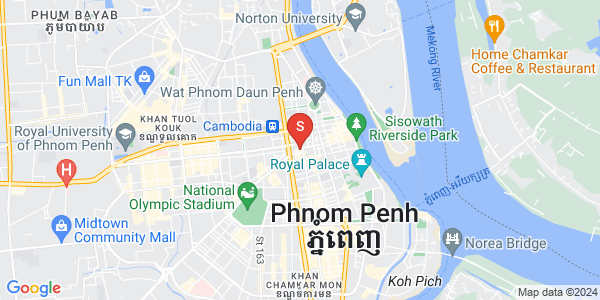 Map of Phsar Thmei I, Daun Penh, Phnom Penh