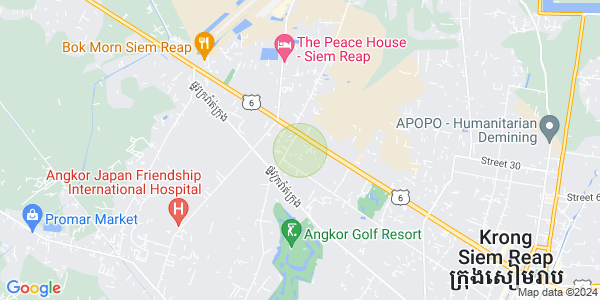 Map of Svay Dankum, Siem Reap