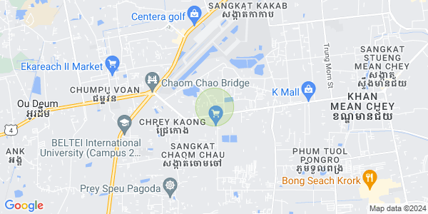 Carte de Chaom Chau 2, Por Sen Chey, Phnom Penh