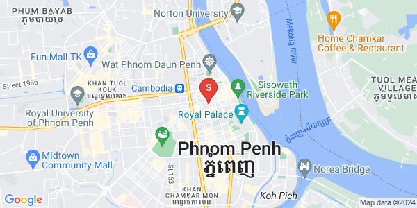 Mapa: Phsar Thmei I, Daun Penh, Phnom Penh