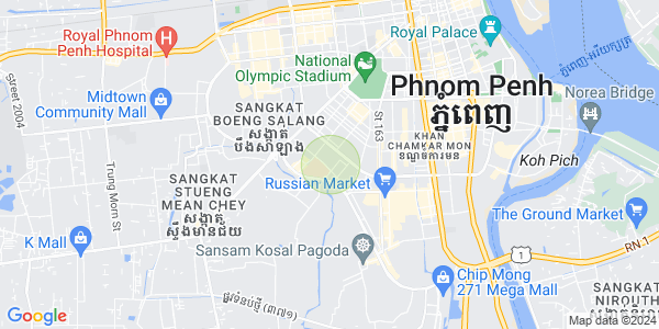 万景岗3分区（BKK3), 波哥堪, 金边地图