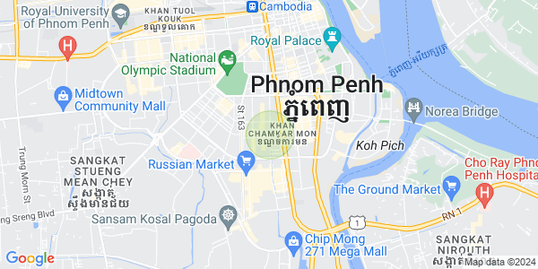 Map of BKK 3, Boeng Keng Kang, Phnom Penh