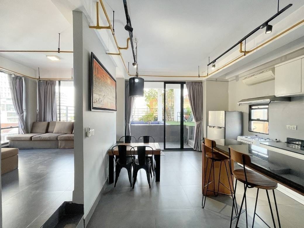 Apartmán se službami K pronájmu in Tonle Bassac, Chamkarmon, Phnom Penh