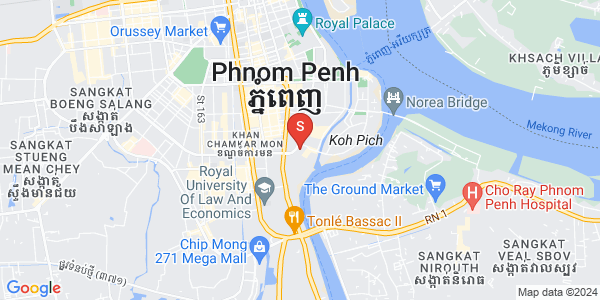 トンレバサック, チャムカモン, プノンペンの地図