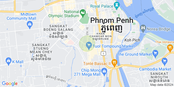 Toul Svay Prey 1镇, 波哥堪, 金边地图