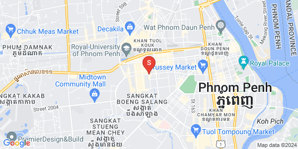 Map of Boeung Kak 2, Toul Kork, Phnom Penh