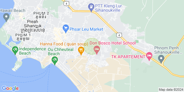 แผนที่ สังกัดบวน, สีหนุวิลล์