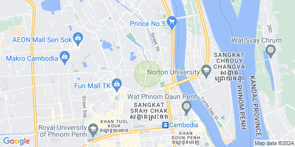 Mapa: Svay Pak, Russey Keo, Phnom Penh