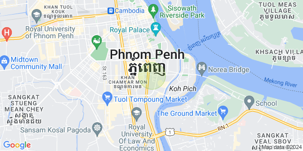 แผนที่ โตนเลบาสัก, จัมการมอน, พนมเปญ