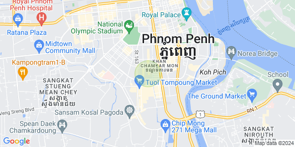 万景岗3分区（BKK3), 波哥堪, 金边地图