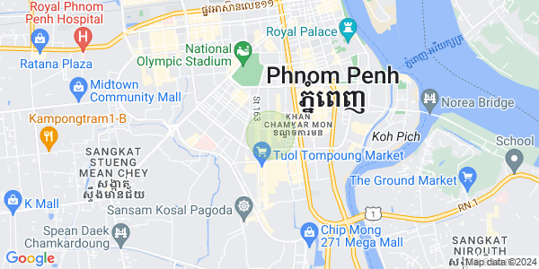 Mapa: BKK 1, Boeng Keng Kang, Phnom Penh