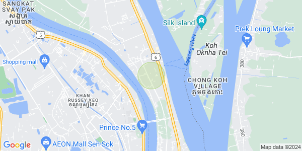 Mapa: Preaek Lieb, Chroy Changvar, Phnom Penh