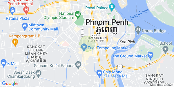 Mapa: BKK 1, Boeng Keng Kang, Phnom Penh