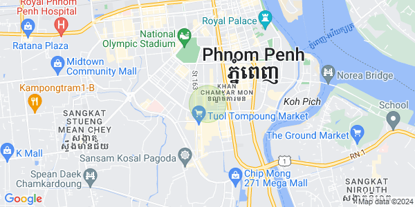 Map of BKK 1, Boeng Keng Kang, Phnom Penh
