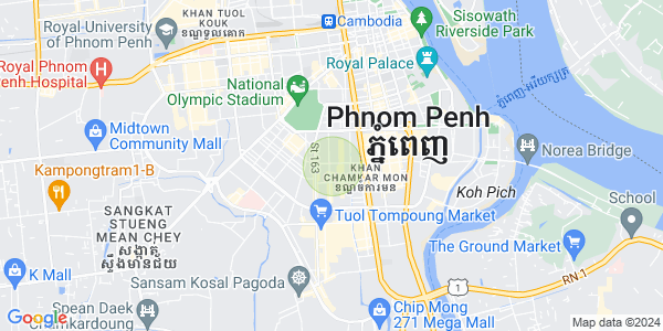 Mapa: BKK 1, Boeng Keng Kang, Phnom Penh