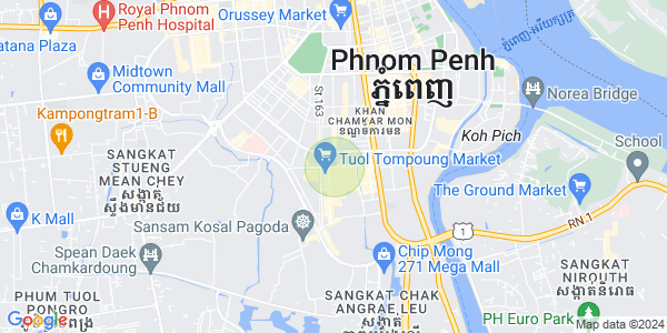 Mapa: Toul Tum Poung 2, Chamkarmon, Phnom Penh
