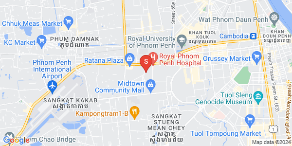 แผนที่ Krang thnong, แซนสก, พนมเปญ
