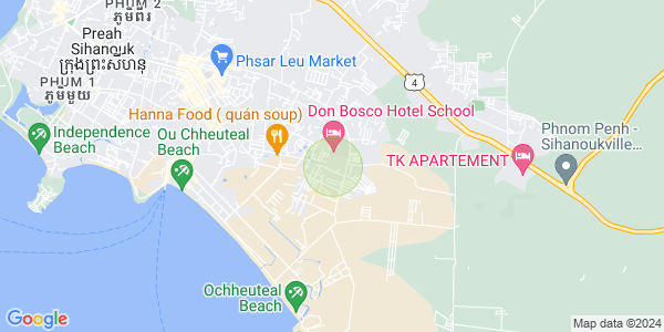四号分区, 西哈努克城地图