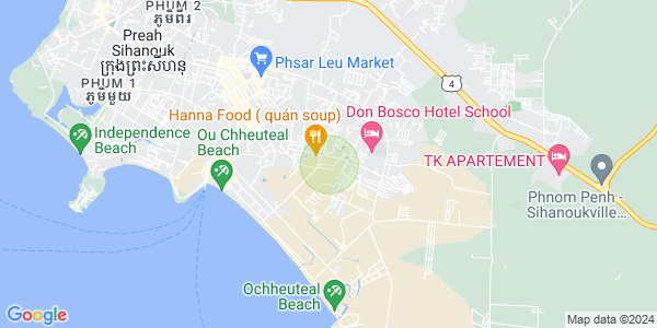 四号分区, 西哈努克城地图