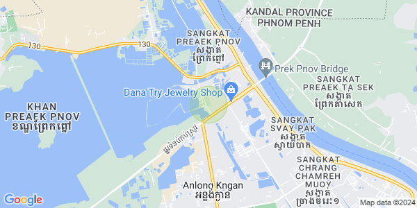 Mapa: Kouk Roka, Prek Pnov, Phnom Penh