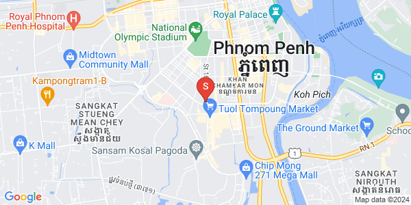 万景岗1分区（BKK1), 波哥堪, 金边地图