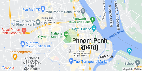Boeung Prolit구역, 마카라구, 프놈펜 지도