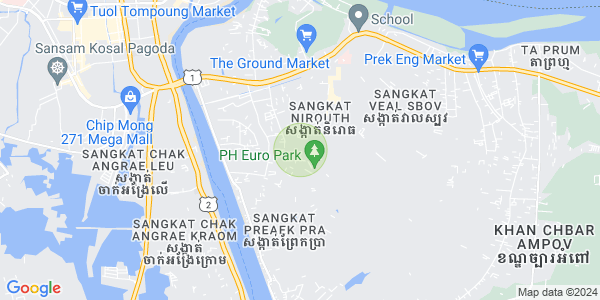 Nirouth分区, 铁桥头区, 金边地图