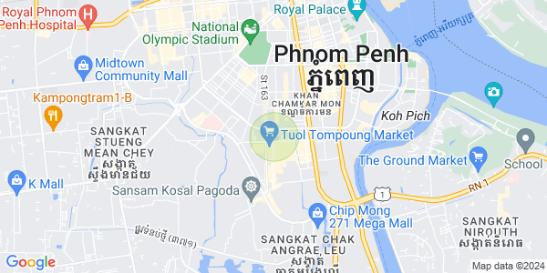 Toul Svay Prey 2镇, 波哥堪, 金边地图