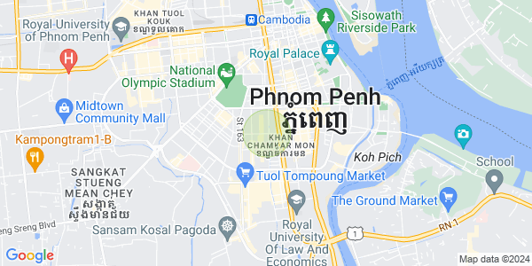 Mapa: BKK 1, Boeng Keng Kang, Phnom Penh