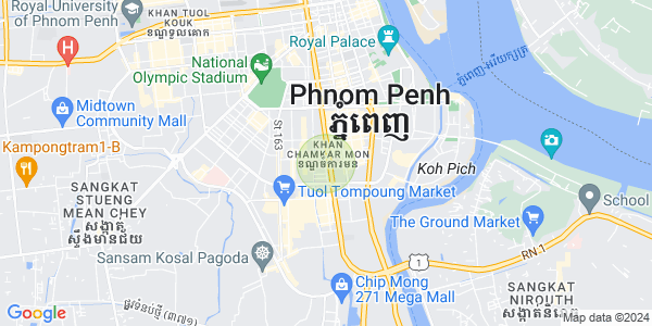 Mapa: BKK 1, Boeng Keng Kang, Phnom Penh