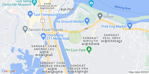 Nirouth分区, 铁桥头区, 金边地图
