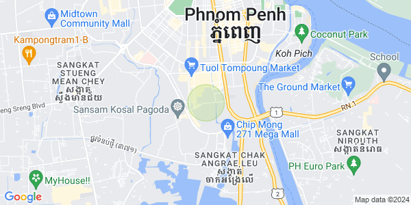 Mapa: Toul Tum Poung 2, Chamkarmon, Phnom Penh