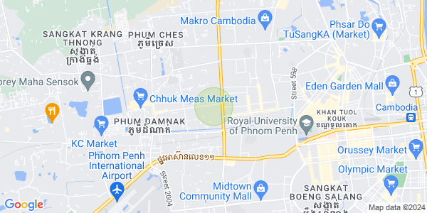 Mapa: Krang Thnong, Sen Sok, Phnom Penh