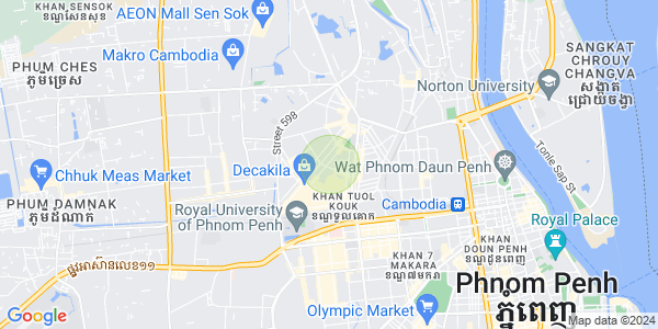 Map of Boeung Kak 2, Toul Kork, Phnom Penh