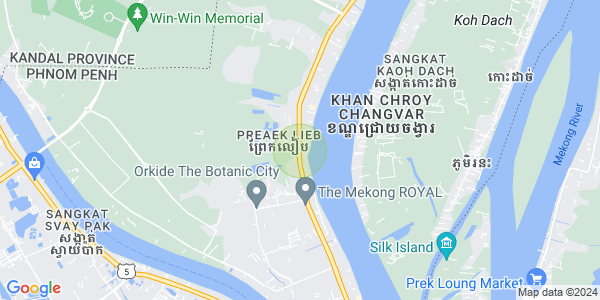 水净华区, 金边地图