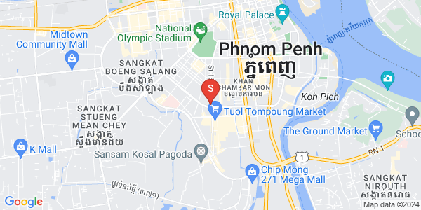 Carte de BKK 3, Boeng Keng Kang, Phnom Penh
