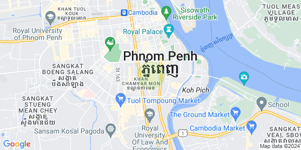 万景岗1分区（BKK1), 波哥堪, 金边地图