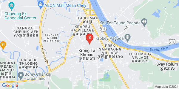 Map of Kampong Samnanh, Ta Khmau, Kandal