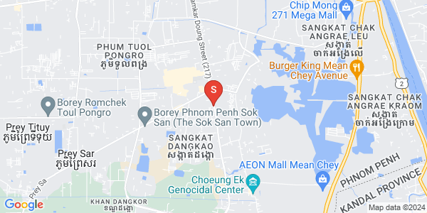 Map of Prey Sa, Dangkao, Phnom Penh