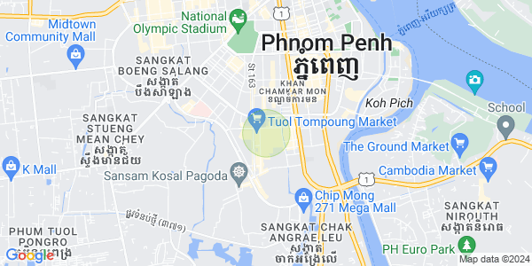 Mapa: Tumnob Tuek, Boeng Keng Kang, Phnom Penh