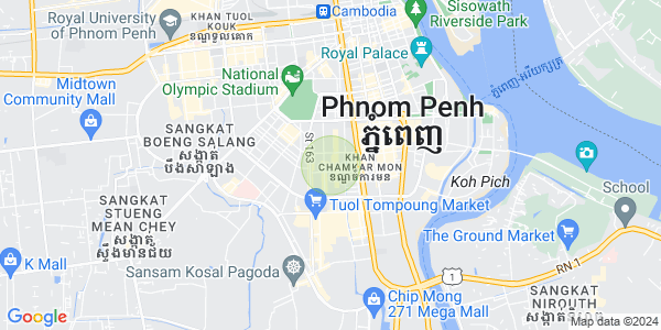 Mapa: BKK 1, Boeng Keng Kang, Phnom Penh