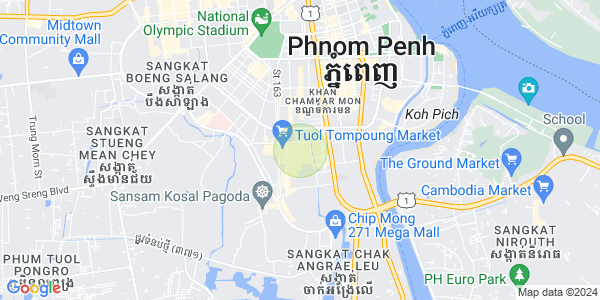 Mapa: Toul Tum Poung 2, Chamkarmon, Phnom Penh