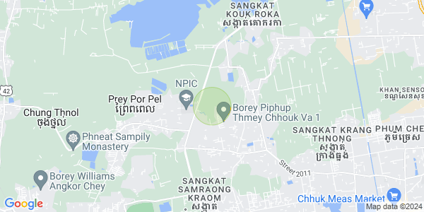 Mapa: Samraong Kraom, Por Sen Chey, Phnom Penh